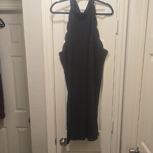 SHEIN Black Halter Cocktail Dress